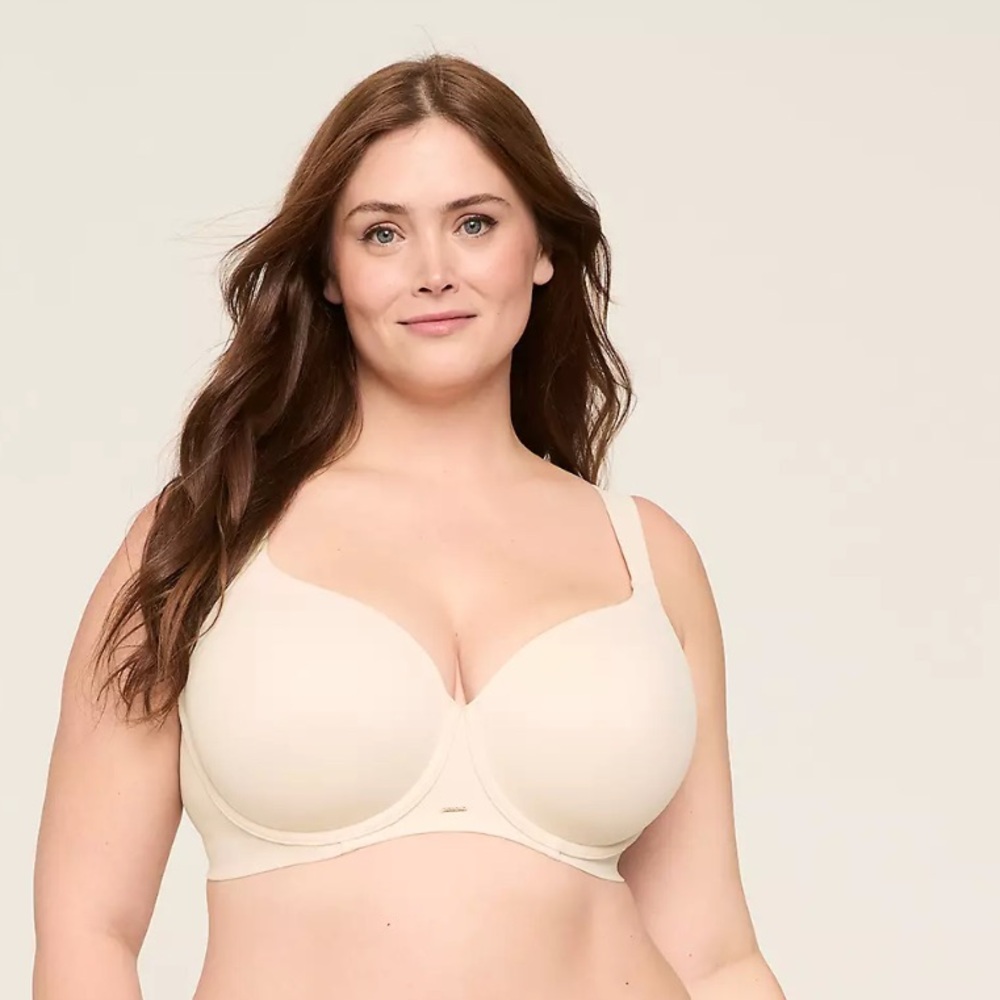 NWT Cacique Tan Sand Dollar Modern Luxe Lightly Lined Balconette Bra Size 46C